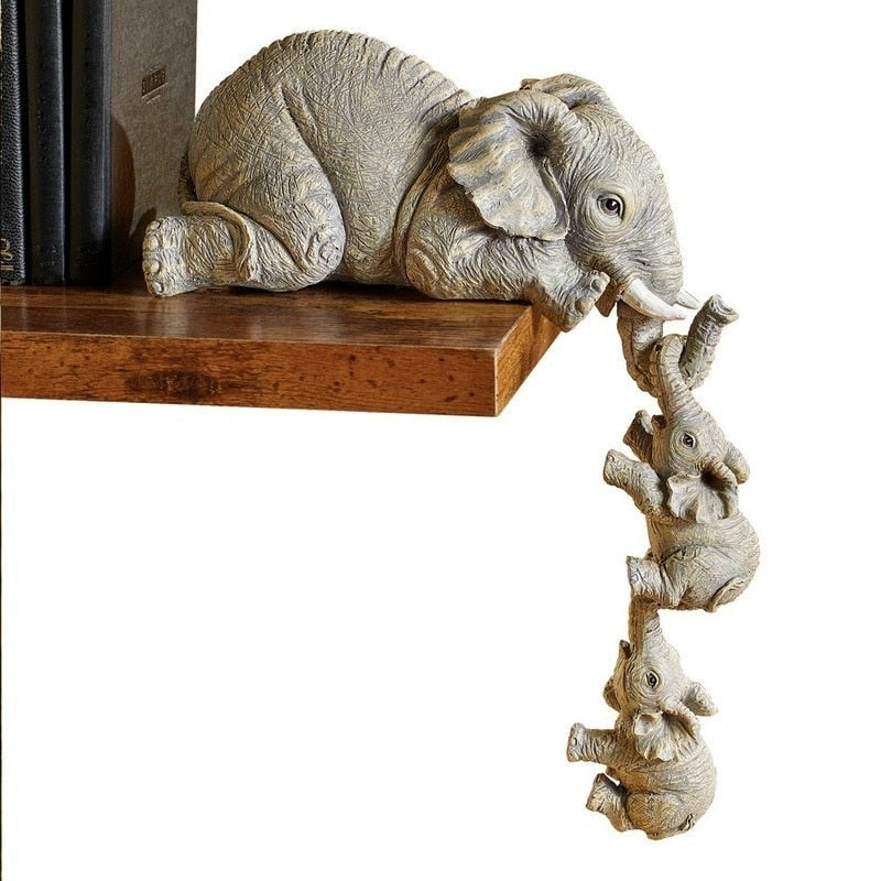 Elephant Family Cute Resin Home Decor - Image 5