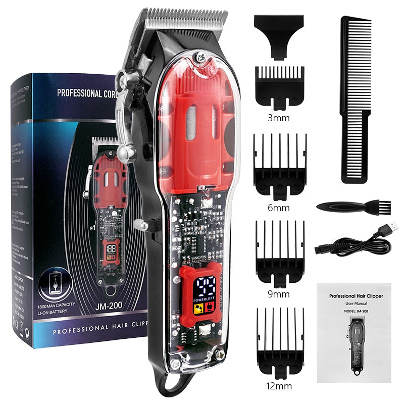 Professional Transparent LCD Hair Trimmer - Image 8