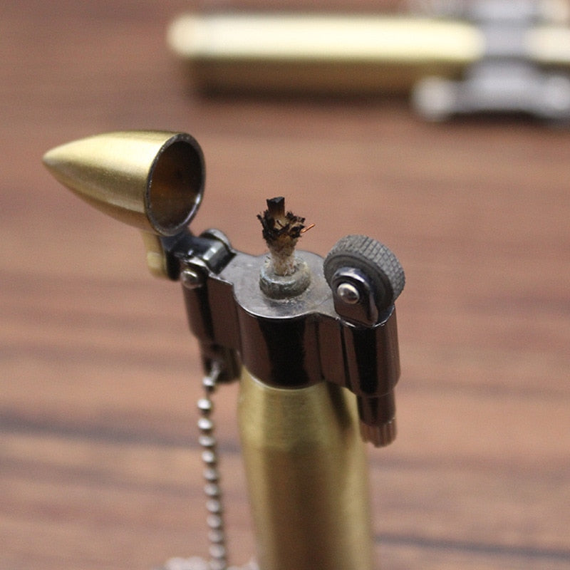 Jet Power Retro Metal Keychain Lighter - Image 2
