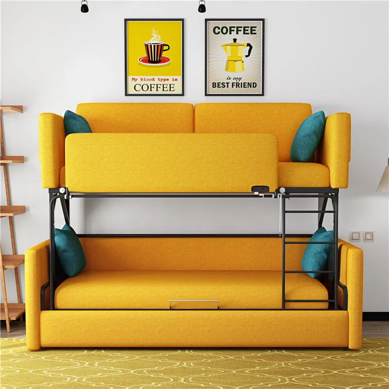 Modern Space Sleeper Saving Foldable Bunk Bed Sofa - Image 5