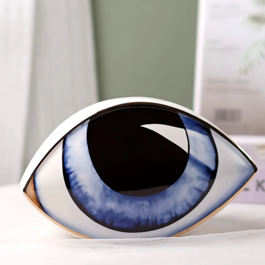 Mystic Eye Sculpture Ceramic Home Decor - Image 0