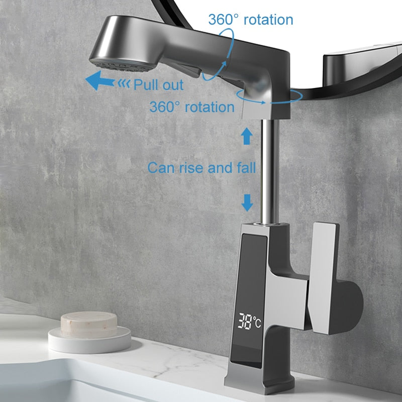 Elegant Temperature Display Smart Faucet - Image 4