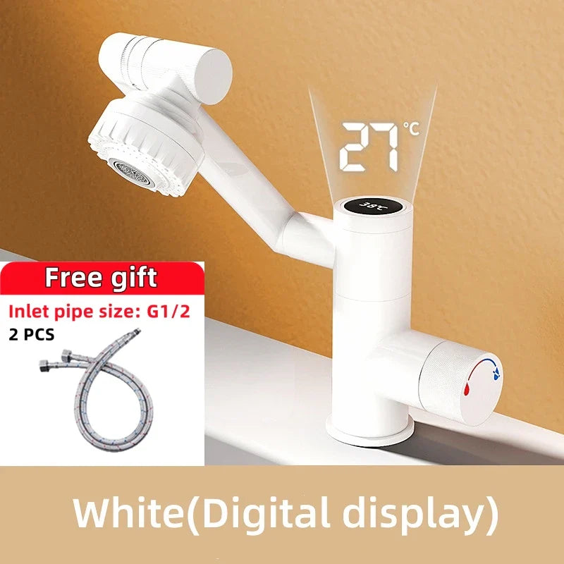 Digital Display Rotatable Japanese Style Bathroom Faucet - Image 9