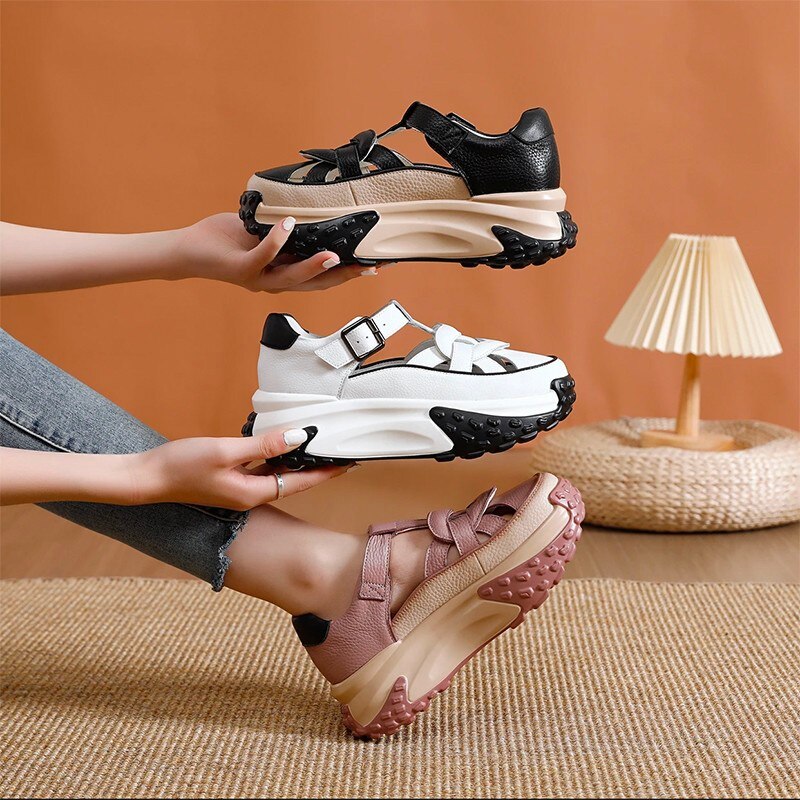 Thick Sole Comfy Steps Sandals - Image 1