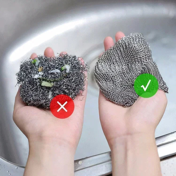 Non-Stick Iron Wipe Double Layer Wire Cleaning Cloth - Image 6