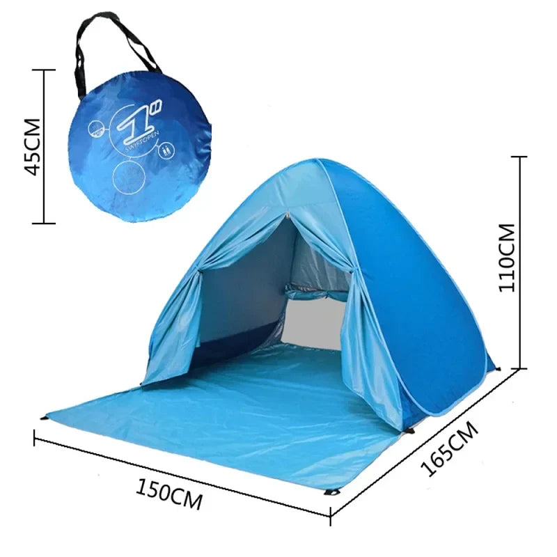 Automatic Pop-Up Ultralight Full Shade Beach Tent - Image 5
