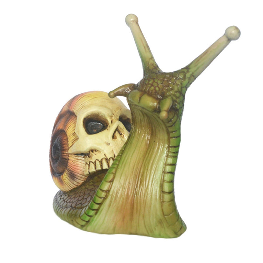 Snail Skull Halloween Patio Sculpture - Image 7