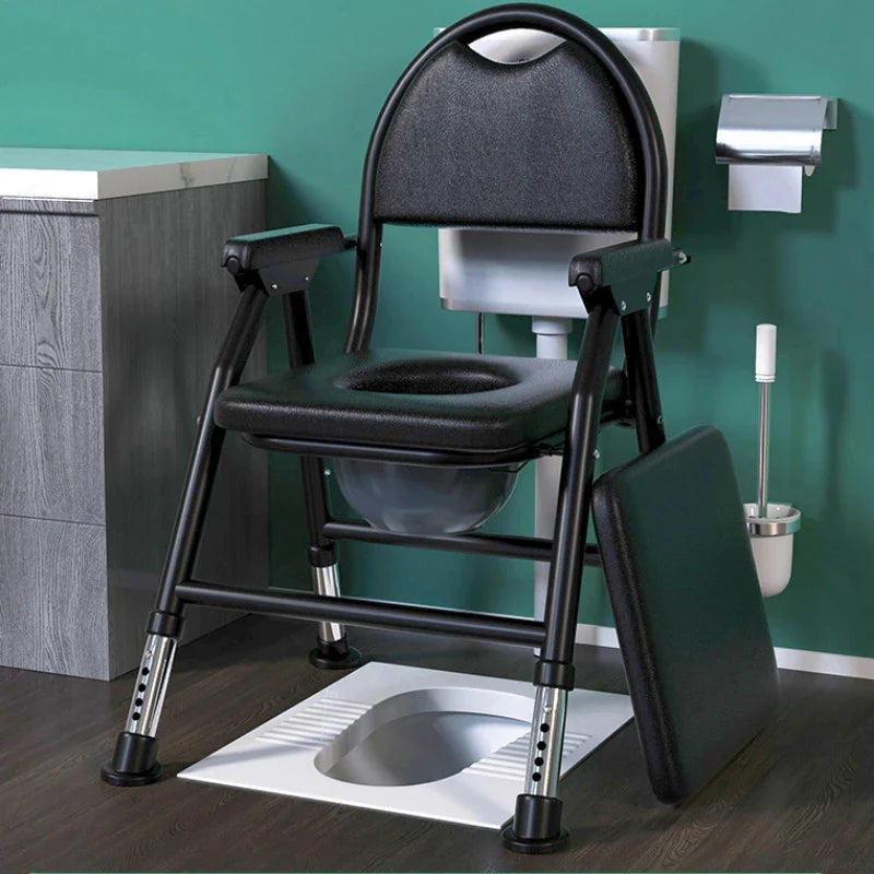 Non-Slip Foldable Elderly Toilet Foldable Seat Chair - Image 0