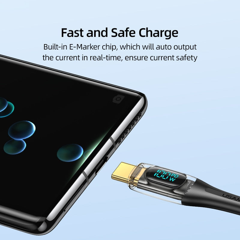 Turbo Connect Led Display Fast Phone Charging Cable - Image 1