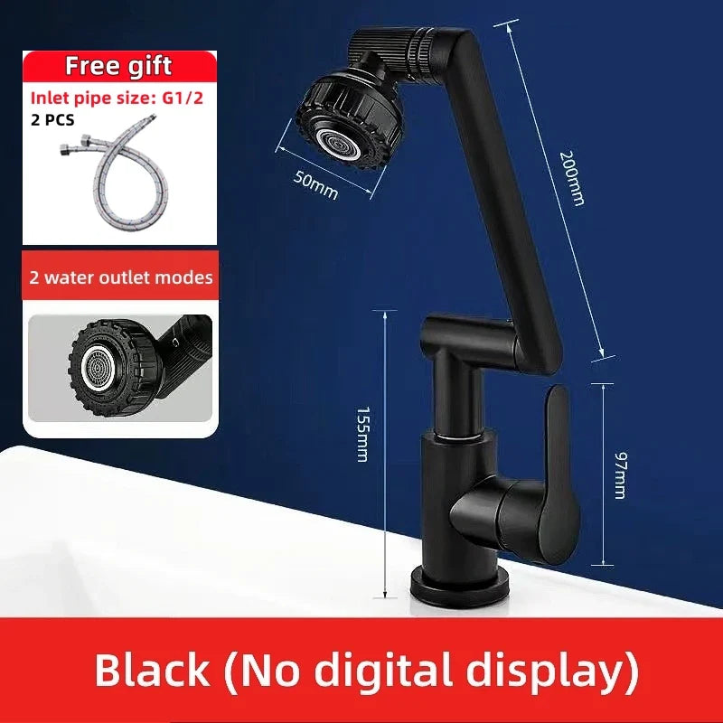 Digital Display Rotatable Japanese Style Bathroom Faucet - Image 11