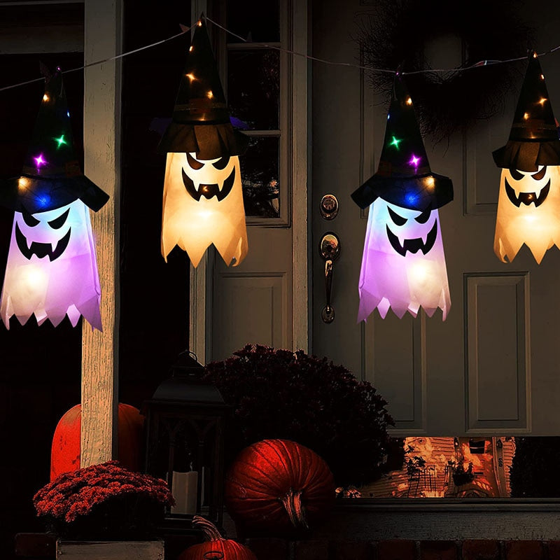Hangable Scary Ghost Halloween Party Lamp - Image 1