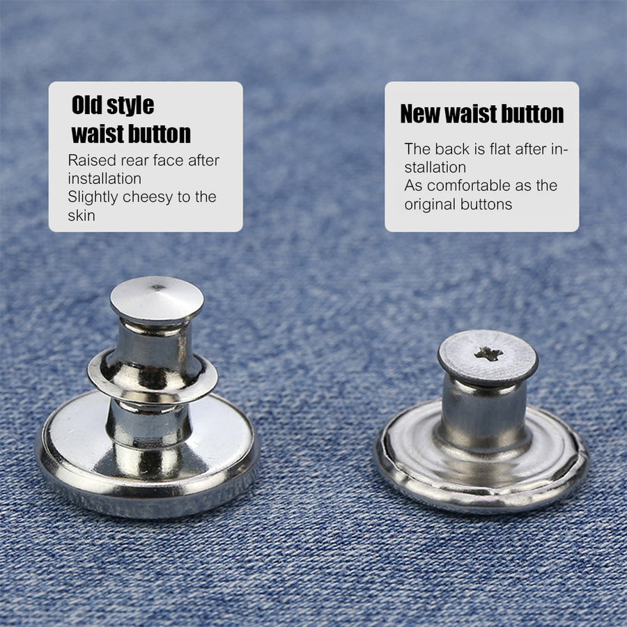 10Pcs Snap-On Seamless Metal Button Set - Image 6