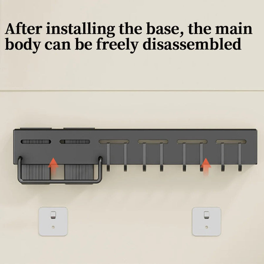 Modern Wall-Mounted Kitchen Organizer Tool Station - Image 2