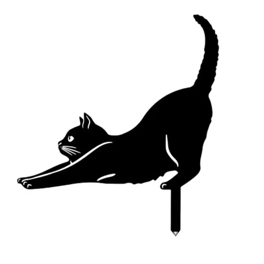 Mystical Black Cat Creative Garden Figure - Image 8
