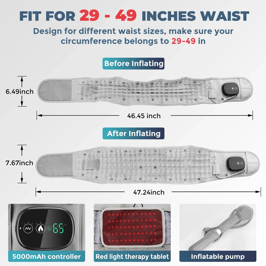 Everyday Relief Heated Inflatable Lumbar Therapy Belt - Image 4