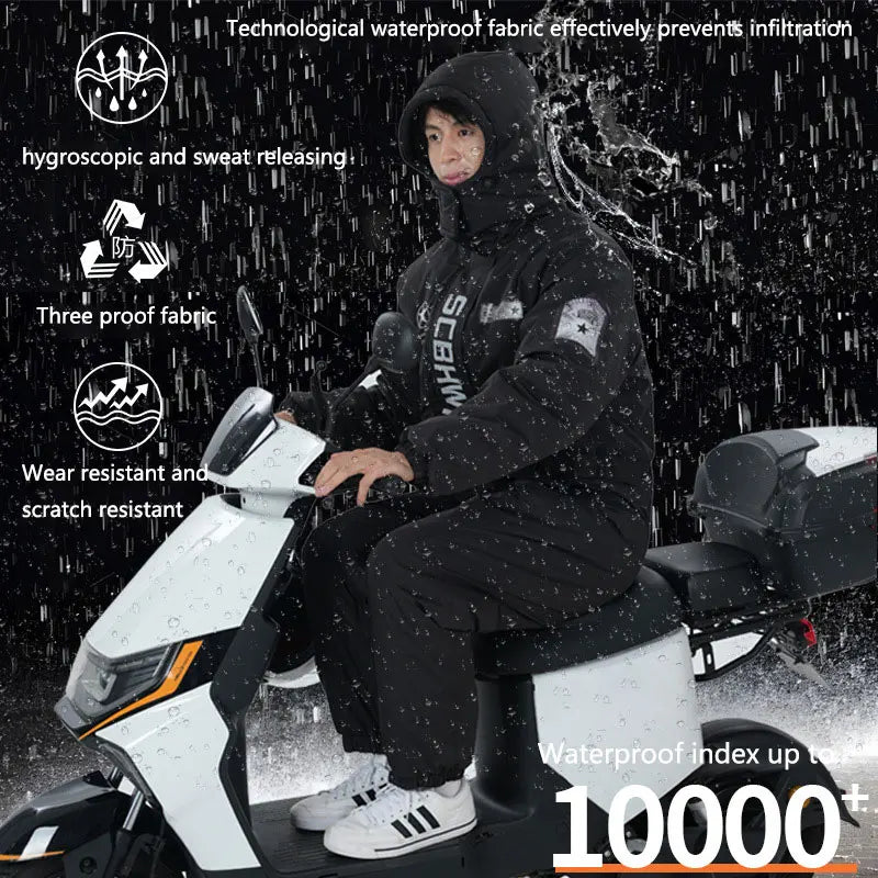 Heavy-Duty Coldproof Full Body Motorcycle Suit - Image 5