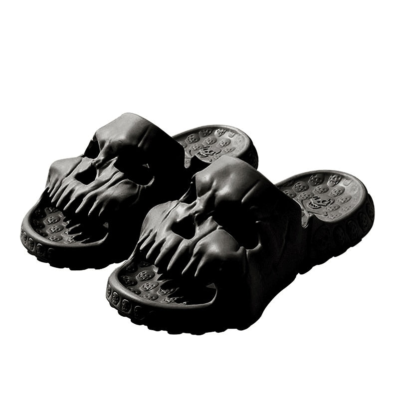 Skeleton Skull Thick Sole Slippers - Image 7