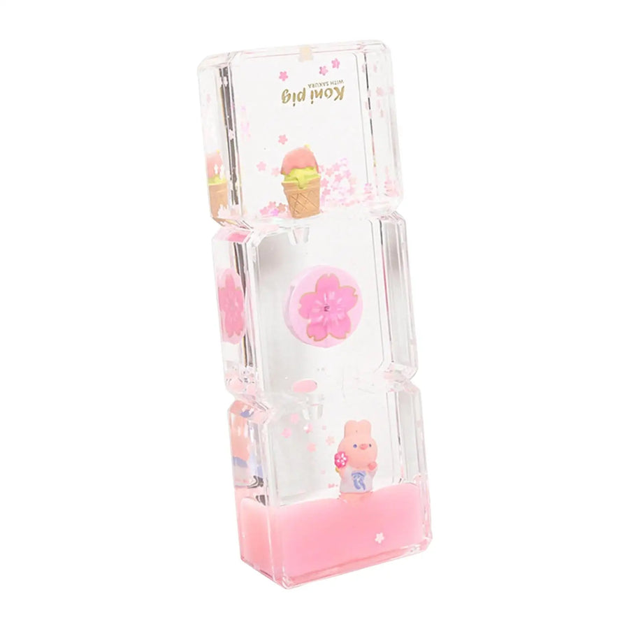 Floral Fantasy Liquid Cartoon Motion Hourglass - Image 4