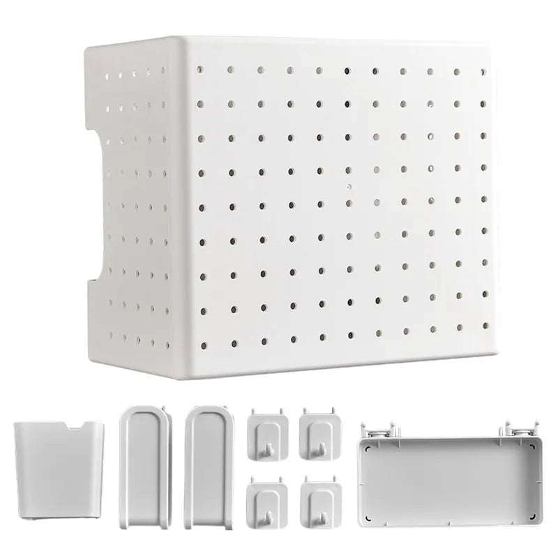 Kitchen Organizer Wall-Mounted Hole Board Storage Rack - Image 7