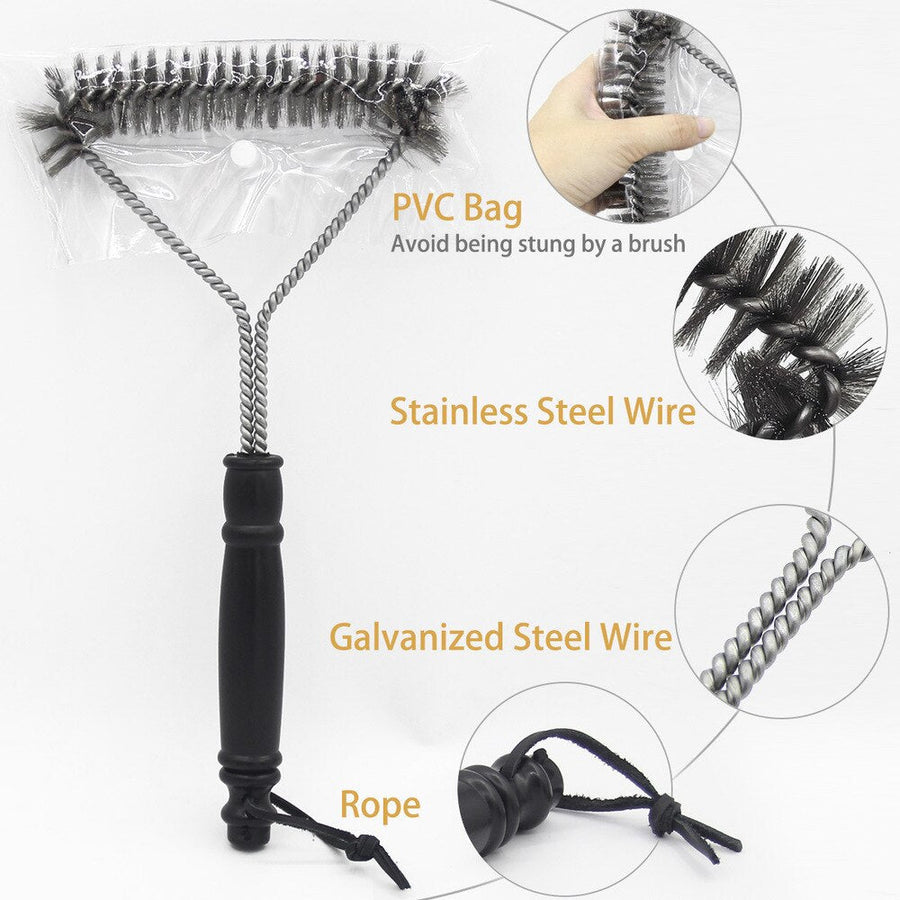 Stainless Steel BBQ Grill Cleaning Brush - Image 5