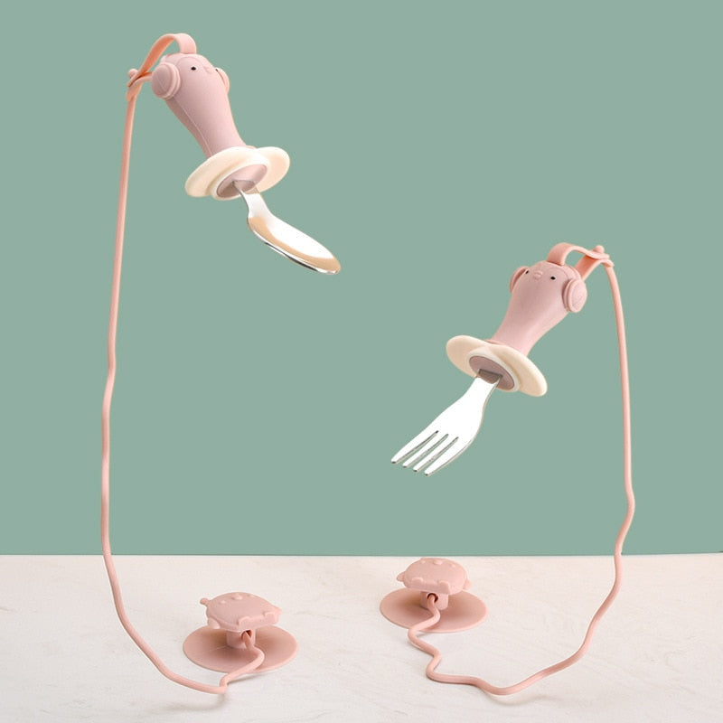 Anti-drop Baby Spoon Fork Set - Image 0