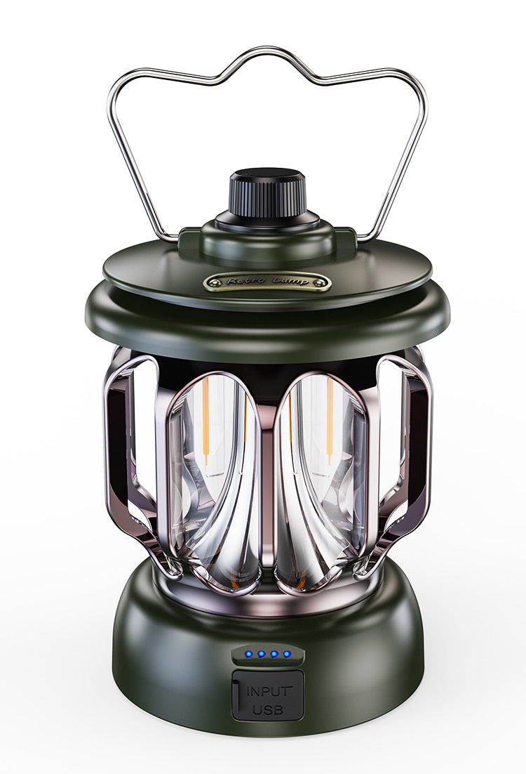 Retro Power Bank Camping LED Lamp - Image 5