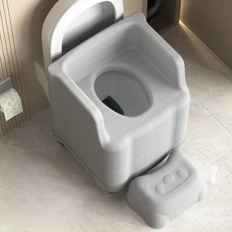 Heavy-Duty Portable Potty Seat Toilet Chair - Image 0
