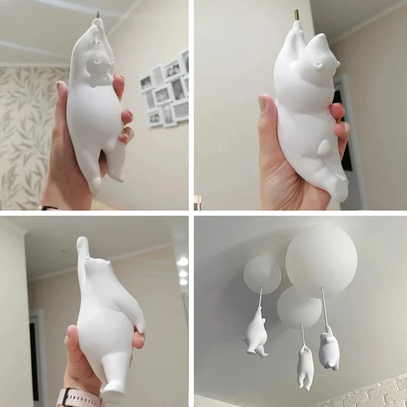 Hanging Bears Balloons Lamp - Image 3
