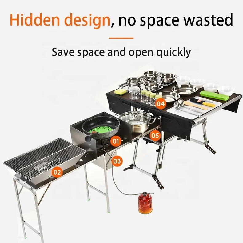 Ultimate Camping Foldable Kitchen Station - Image 1