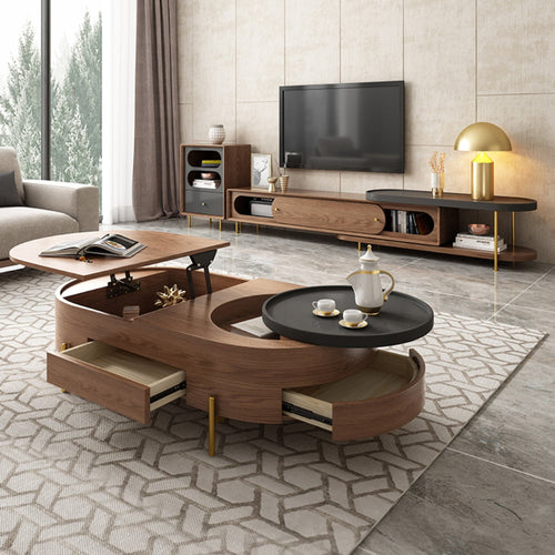 Elegant Multifunctional Lifting Storage Space Saver Coffee Table - Image 0