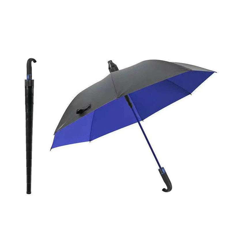 Heavy-Duty Curved Handle Rain Umbrella - Image 4