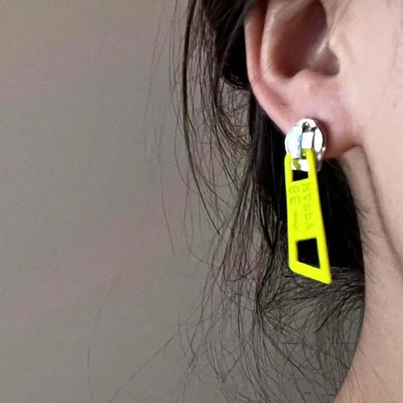 Zip Me Up Zipper Stud Earrings