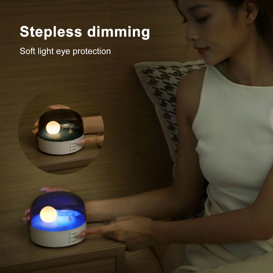 3D Mysterious Moon LED Night Light Speaker - Image 5