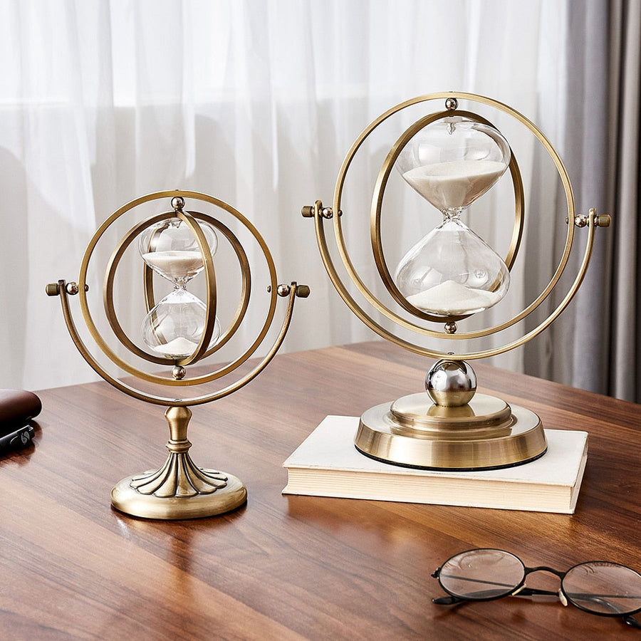 Time Charmer Metal Hourglass Decor - Image 0