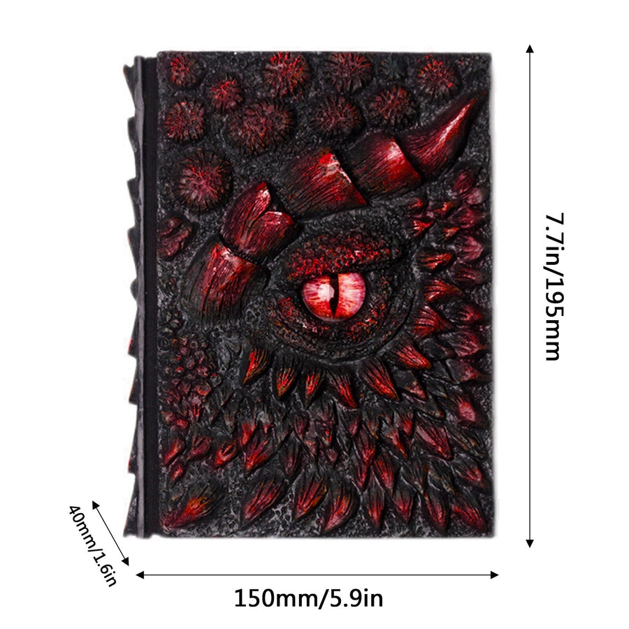 Vintage 3D Dragon Notebook - Image 9