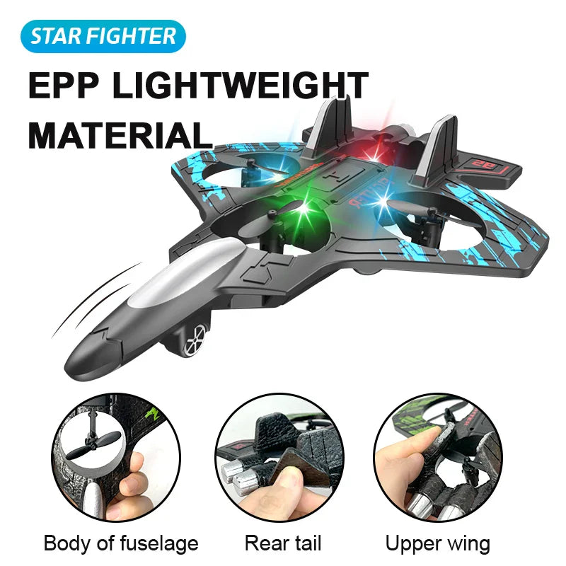 Fighter Stunt Remote Control Foam Jet Plane - Image 4