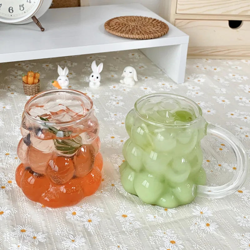 Sleek Glass Irregular Bubble Mug - Image 11