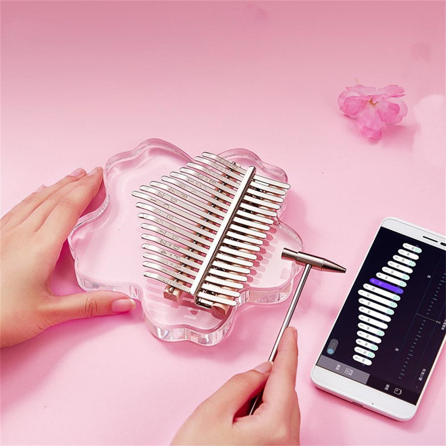 Cherry Blossom Kalimba Acrylic Thumb Piano - Image 8