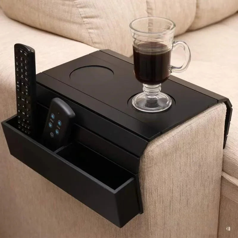 Minimalist Bamboo Sofa Armrest Organizer - Image 0