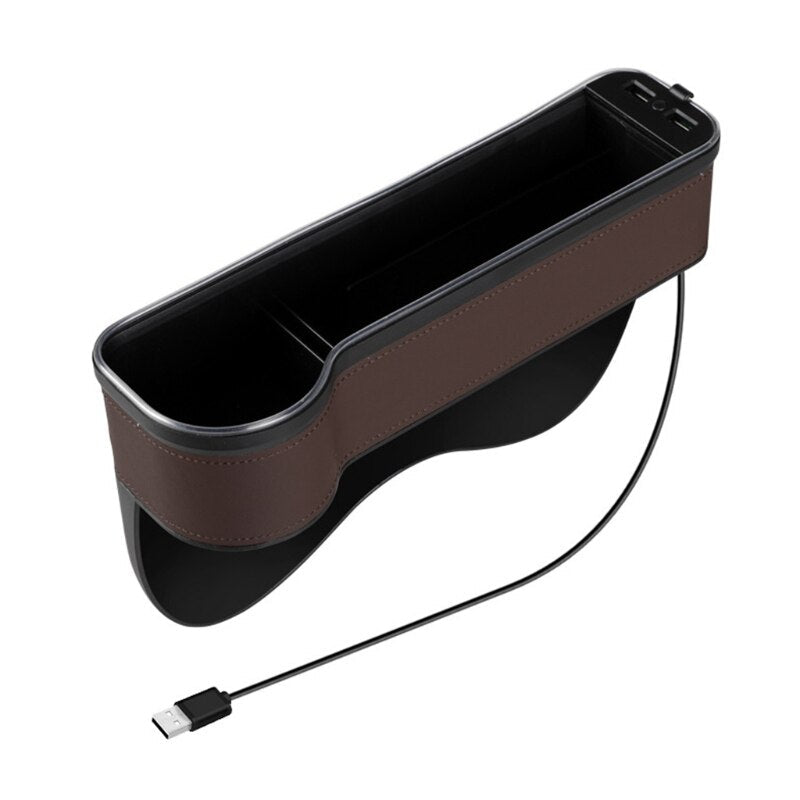 USB Charging LED Car Seat Gap Organizer - Image 8