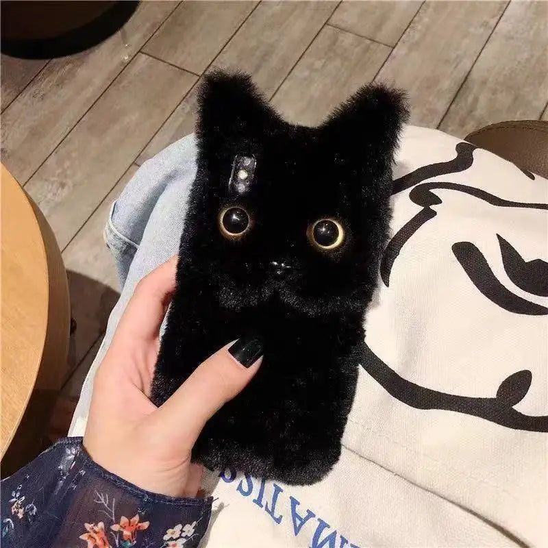 Fluffy Cat Warm Plush Fluffy iPhone Case - Image 5