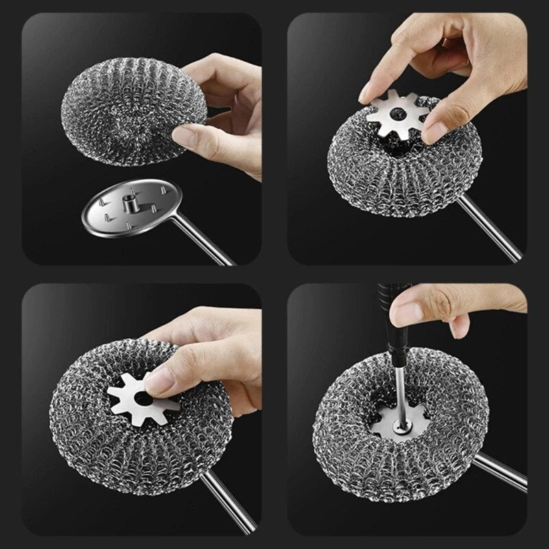 Stainless Steel Pan Scrubber - Image 6