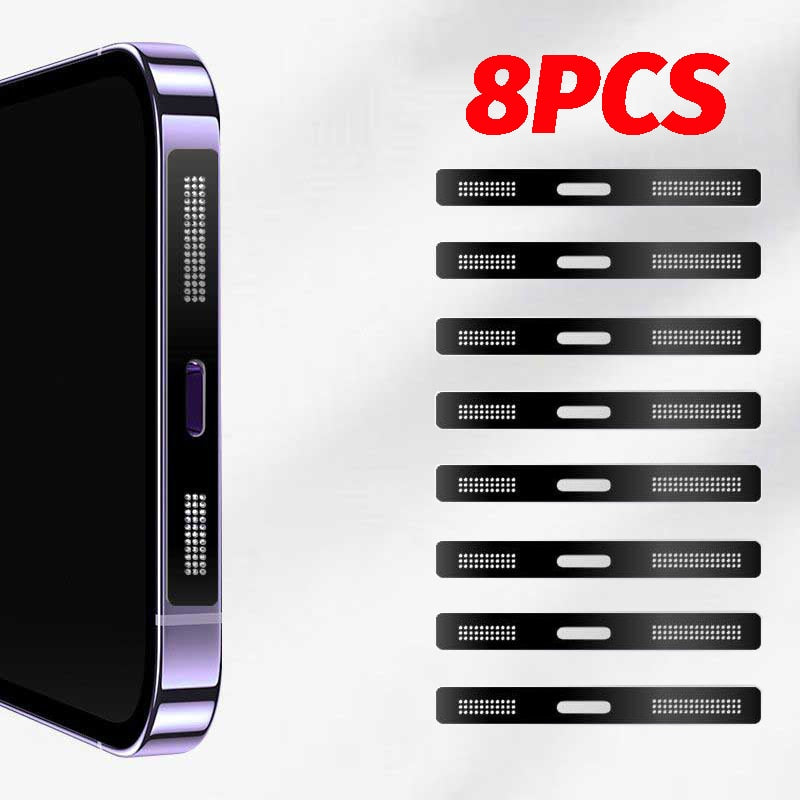 8pcs Metal Phone Speaker Dustproof Sticker Net - Image 8