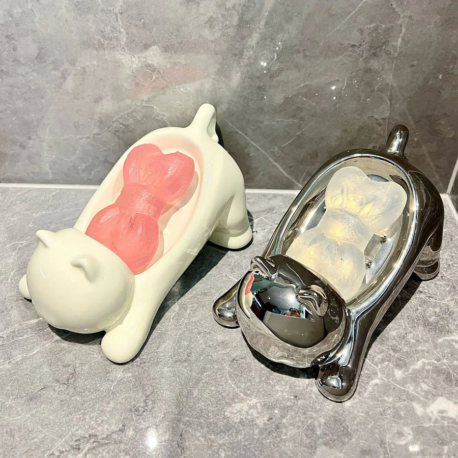 Stretching Cat Soap Tray - Image 0