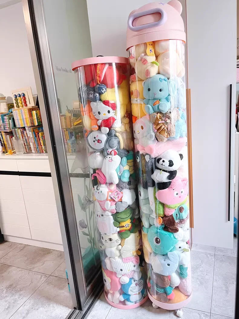 Vertical Transparent Space-Saving Toy Organizer Storage Tower - Image 6
