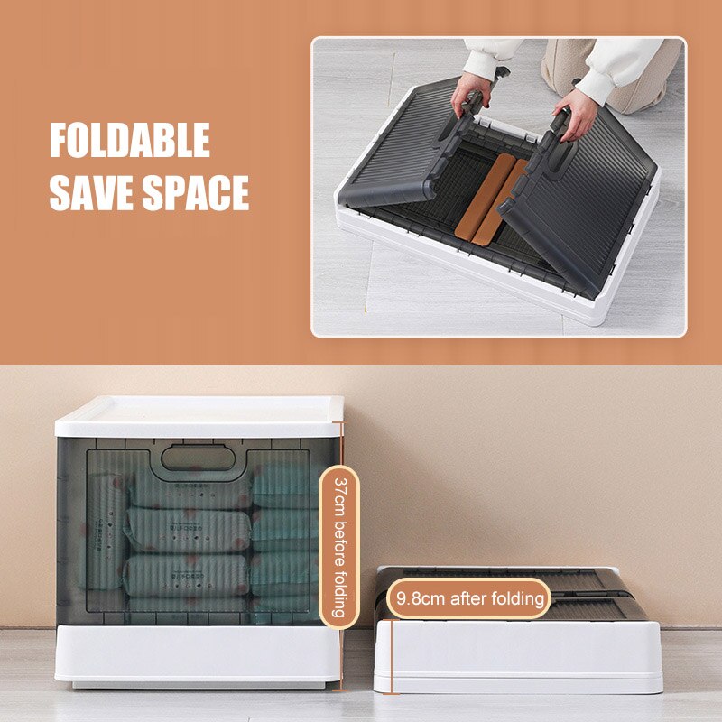 Space saving Transparent Folding Storage Box - Image 5