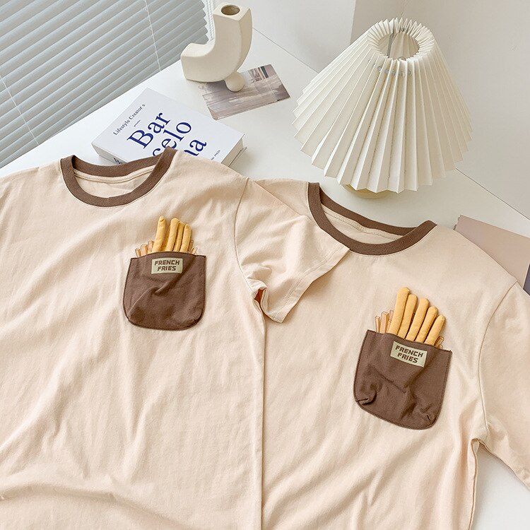 Crispy French Fries Cotton T-Shirt - Image 4