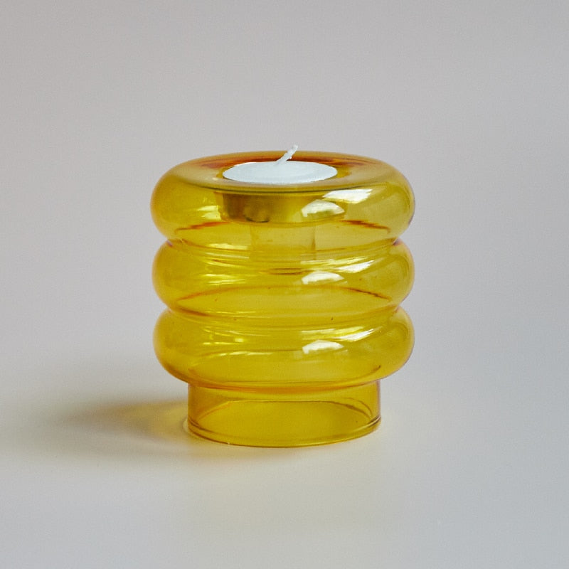 Dual Glass Spiral Candle Holder - Image 11