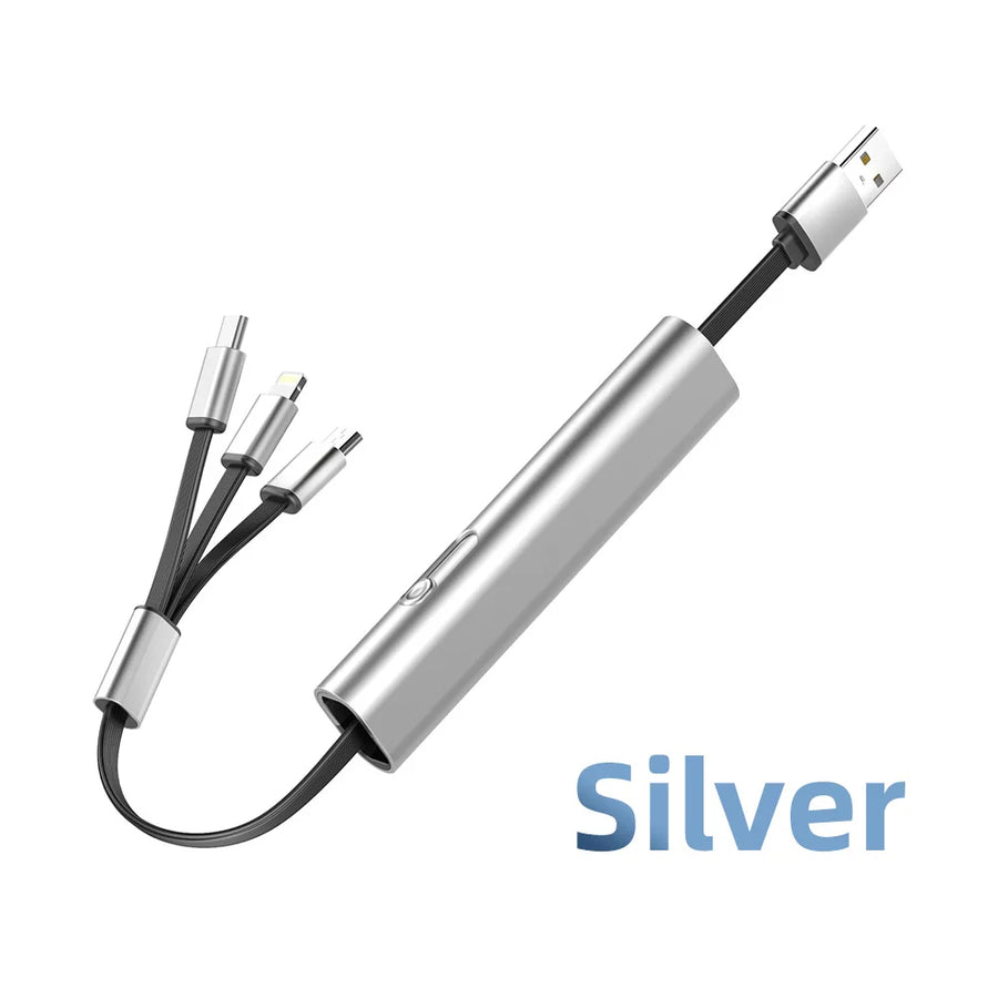 3in1 Metal Anti-Scratch Fast USB Smart Charging Cable - Image 8
