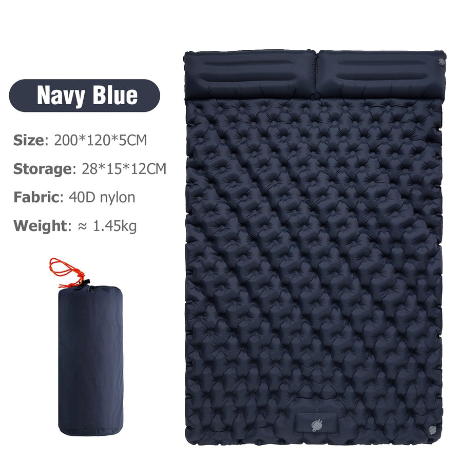Portable Inflatable Built-in Pillow Nature Nest Camping Bed - Image 8